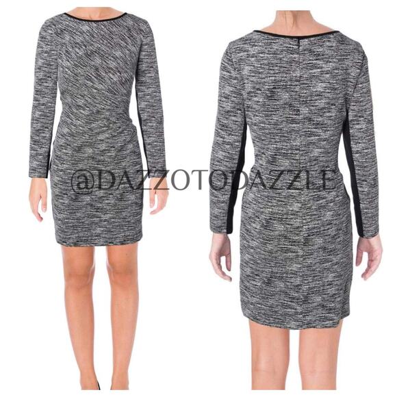 LAUREN RALPH LAUREN Two-Toned Sheath Career Long Sleeve Dress | 10 Petite - Picture 1 of 9